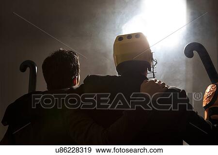 Hockey players standing together View Large Photo Image Stock Photo - Hockey players standing together . Fotosearch