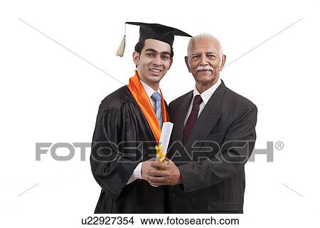 Man at grandson's graduation ceremony View Large Photo Image Picture - Man at grandson's graduation ceremony. Fotosearch