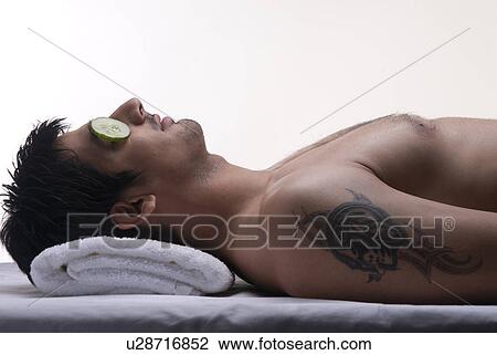 Stock Image - Man at the spa . Fotosearch
