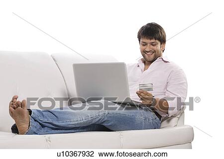 Man net banking View Large Photo Image Stock Image - Man net banking . Fotosearch