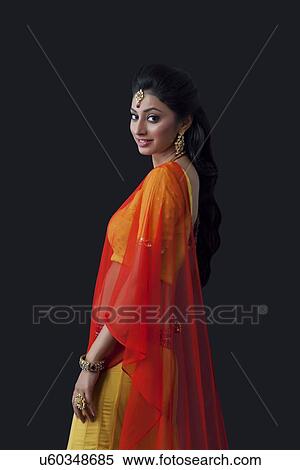 Portrait of a beautiful bride smiling View Large Photo Image Stock Photography - Portrait of a beautiful bride smiling. Fotosearch