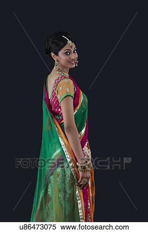 Stock Photography - Portrait of a beautiful bride smiling. Fotosearch