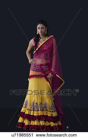 Stock Image - Portrait of a beautiful bride. Fotosearch