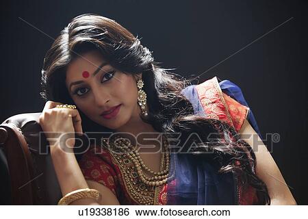 Stock Photograph - Portrait of a beautiful bride. Fotosearch