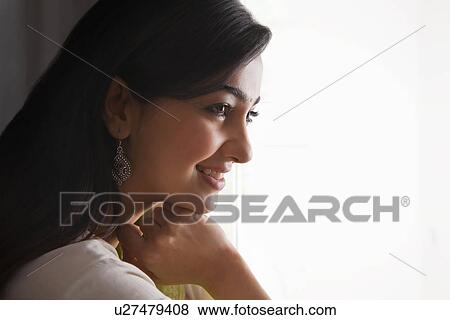 Portrait of a beautiful woman View Large Photo Image Stock Photo - Portrait of a beautiful woman . Fotosearch
