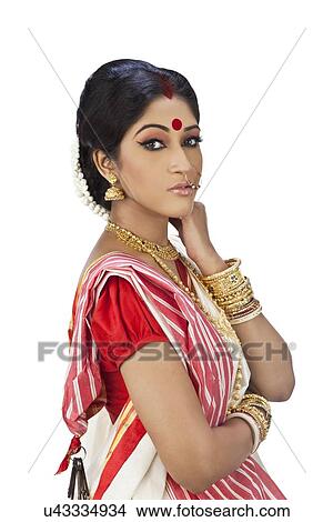 Portrait of a Bengali woman View Large Photo Image Picture - Portrait of a Bengali woman. Fotosearch