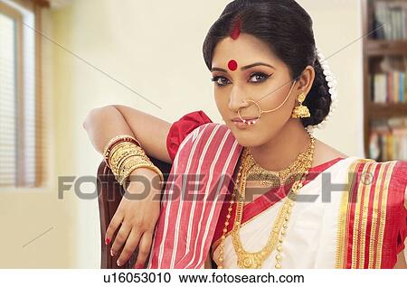 Portrait of a Bengali woman View Large Photo Image Stock Image - Portrait of a Bengali woman. Fotosearch