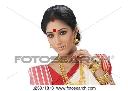 Portrait of a Bengali woman View Large Photo Image Stock Image - Portrait of a Bengali woman. Fotosearch