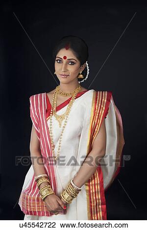 Portrait of a Bengali woman View Large Photo Image Stock Image - Portrait of a Bengali woman. Fotosearch