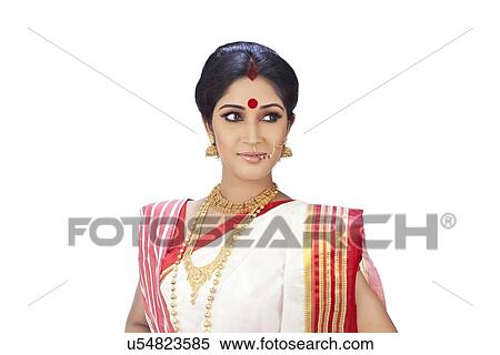 Portrait of a Bengali woman View Large Photo Image Stock Photography - Portrait of a Bengali woman. Fotosearch