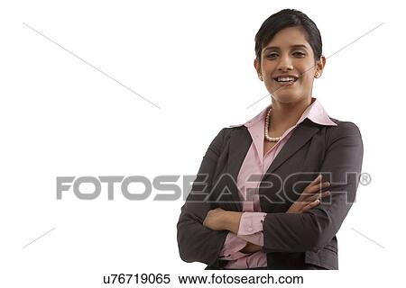 Portrait of a businesswoman smiling View Large Photo Image Stock Photography - Portrait of a businesswoman smiling . Fotosearch