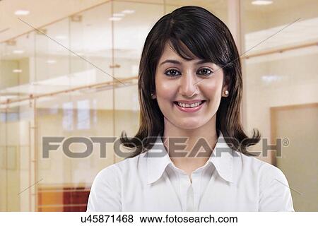 Stock Photo - Portrait of a businesswoman . Fotosearch