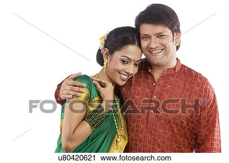 Stock Image - Portrait of a couple . Fotosearch