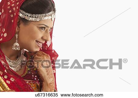 Stock Photography - Portrait of a female dandiya dancer . Fotosearch