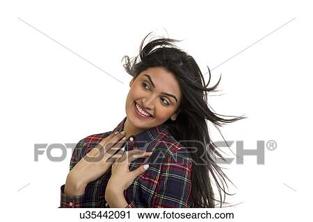Portrait of a girl smiling View Large Photo Image Stock Image - Portrait of a girl smiling . Fotosearch