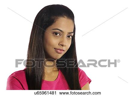 Portrait of a girl View Large Photo Image Stock Image - Portrait of a girl . Fotosearch