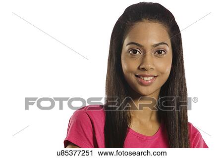 Stock Image - Portrait of a girl . Fotosearch