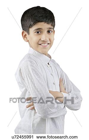 Stock Image - Portrait of a Gujarati boy . Fotosearch