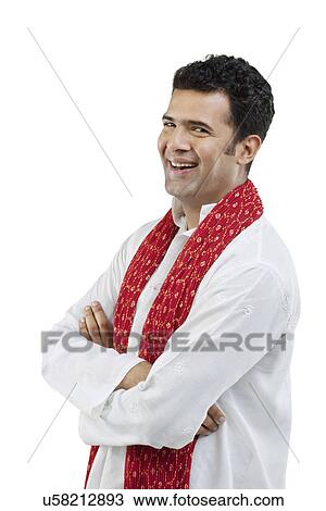 Portrait of a Gujarati man smiling View Large Photo Image Stock Image - Portrait of a Gujarati man smiling . Fotosearch