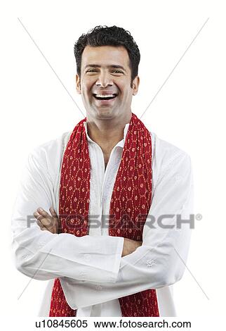 Portrait of a Gujarati man smiling View Large Photo Image Stock Photography - Portrait of a Gujarati man smiling . Fotosearch