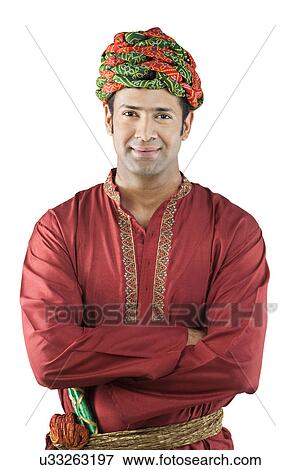 Portrait of a Gujarati man View Large Photo Image Stock Photo - Portrait of a Gujarati man . Fotosearch