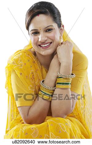 Portrait of a Gujarati woman View Large Photo Image Stock Image - Portrait of a Gujarati woman . Fotosearch