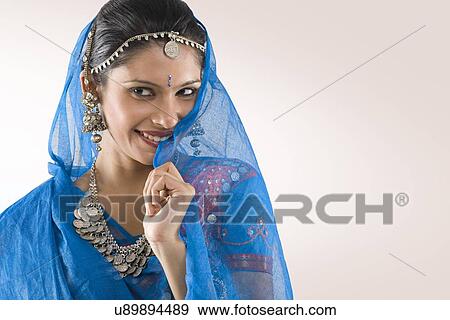 Portrait of a Gujarati woman View Large Photo Image Stock Photo - Portrait of a Gujarati woman . Fotosearch