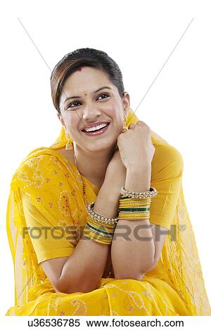 Portrait of a Gujarati woman View Large Photo Image Stock Photography - Portrait of a Gujarati woman . Fotosearch