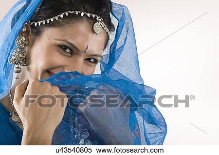 Stock Photography - Portrait of a Gujarati woman . Fotosearch