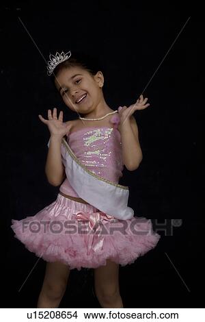 Picture - Portrait of a little beauty queen . Fotosearch