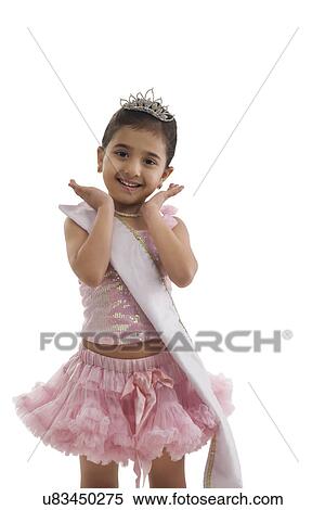 Portrait of a little beauty queen View Large Photo Image Stock Photography - Portrait of a little beauty queen . Fotosearch
