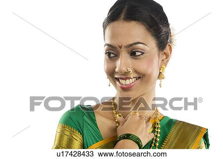 Portrait of a Maharashtrian woman View Large Photo Image Stock Image - Portrait of a Maharashtrian woman . Fotosearch