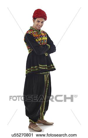 Portrait of a male dandiya dancer View Large Photo Image Stock Image - Portrait of a male dandiya dancer . Fotosearch