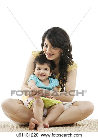 Portrait of a mother and her child View Large Photo Image Stock Image - Portrait of a mother and her child . Fotosearch