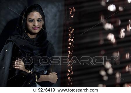 Stock Photo - Portrait of a Muslim woman . Fotosearch
