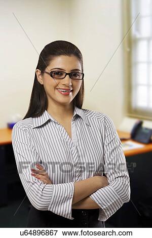 Stock Photo - Portrait of a secretary . Fotosearch