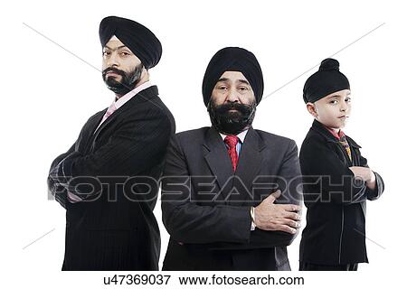 Portrait of a Sikh family View Large Photo Image Stock Photo - Portrait of a Sikh family . Fotosearch