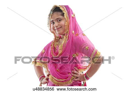 Portrait of a Sikh girl View Large Photo Image Stock Photograph - Portrait of a Sikh girl . Fotosearch