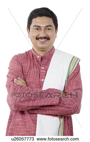 Portrait of a South Indian man View Large Photo Image Stock Image - Portrait of a South Indian man . Fotosearch