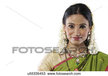 Portrait of a South Indian woman View Large Photo Image Stock Image - Portrait of a South Indian woman . Fotosearch