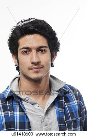 Stock Image - Portrait of a young boy . Fotosearch