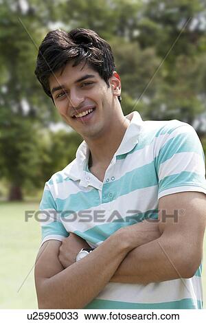 Stock Image - Portrait of a young man . Fotosearch
