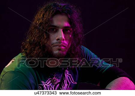 Stock Image - Portrait of a young man . Fotosearch