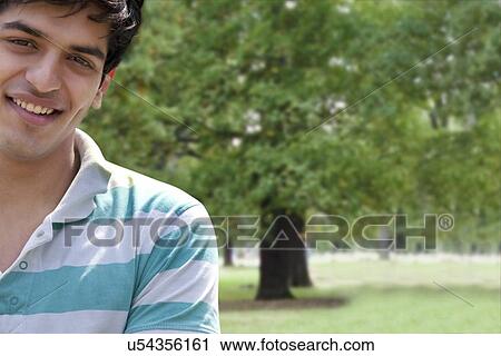 Stock Image - Portrait of a young man . Fotosearch