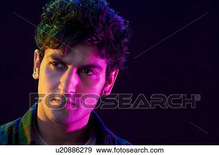 Stock Photo - Portrait of a young man . Fotosearch