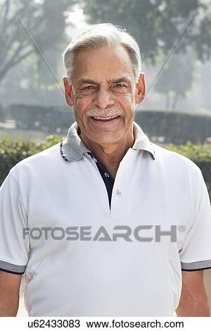 Stock Image - Portrait of an old man . Fotosearch