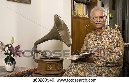 Stock Photo - Portrait of an old man . Fotosearch