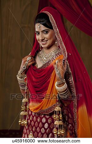 Portrait of beautiful bride smiling View Large Photo Image Stock Image - Portrait of beautiful bride smiling . Fotosearch