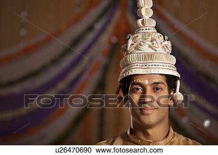 Portrait of Bengali groom View Large Photo Image Stock Image - Portrait of Bengali groom . Fotosearch