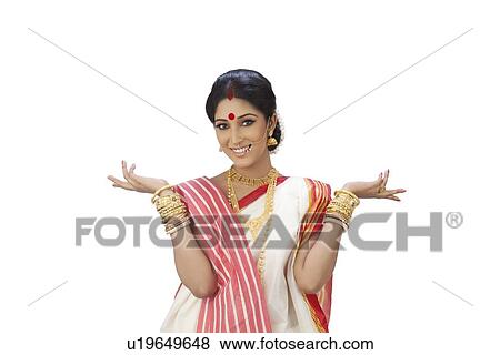 Stock Photo - Portrait of Bengali woman . Fotosearch